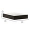 Emma and Oliver Drift 12 Inch Hybrid Mattress, High Density Foam and Pocket Spring Mattress in a Box, CertiPur-US Certified Foam
